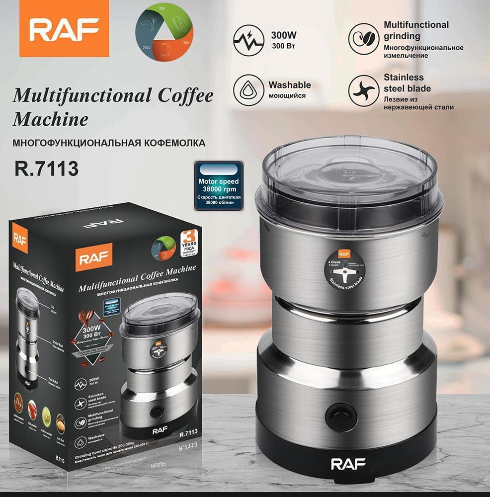 Electric Spice Grinder Stainless Steel Silver Kitchen