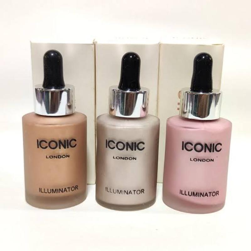 London Liquid Highlighters Pack of 3 Glass Bottles