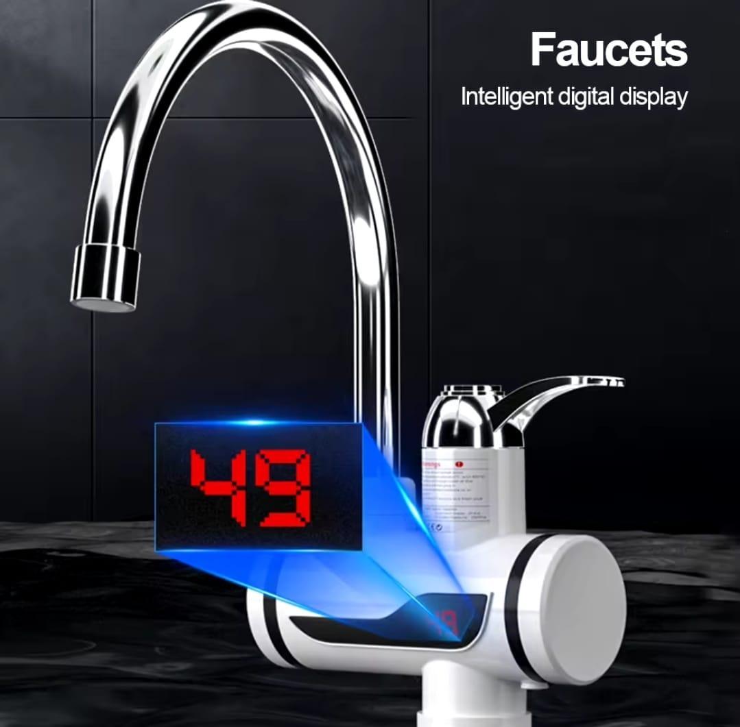 Instant 360° Electric Water Heating Tap Silver
