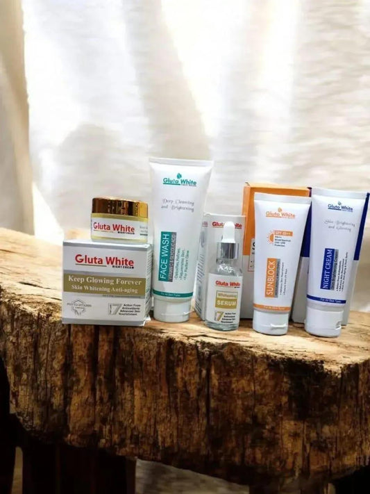 5 in 1 Skincare Bundle for All Skin Types 100ml White Cream-Based Set