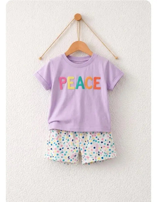 2 Pcs Girl's Stitched Jersey Printed Night Suit