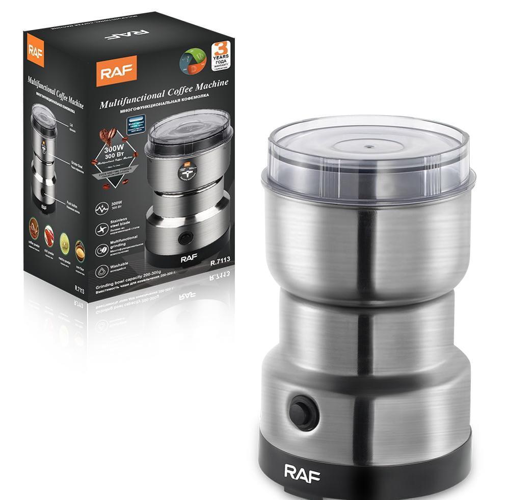 Electric Spice Grinder Stainless Steel Silver Kitchen