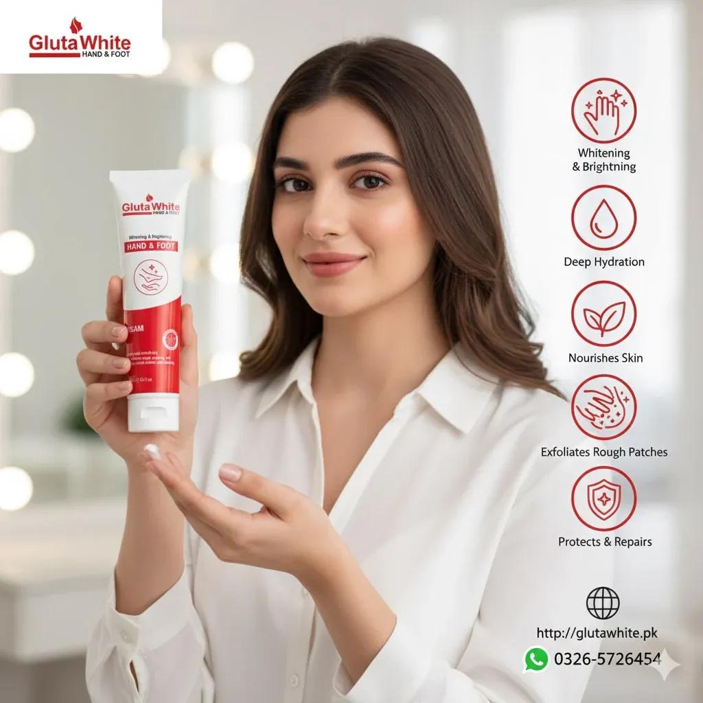 Gluta Whitening Cream for Hands & Feet
