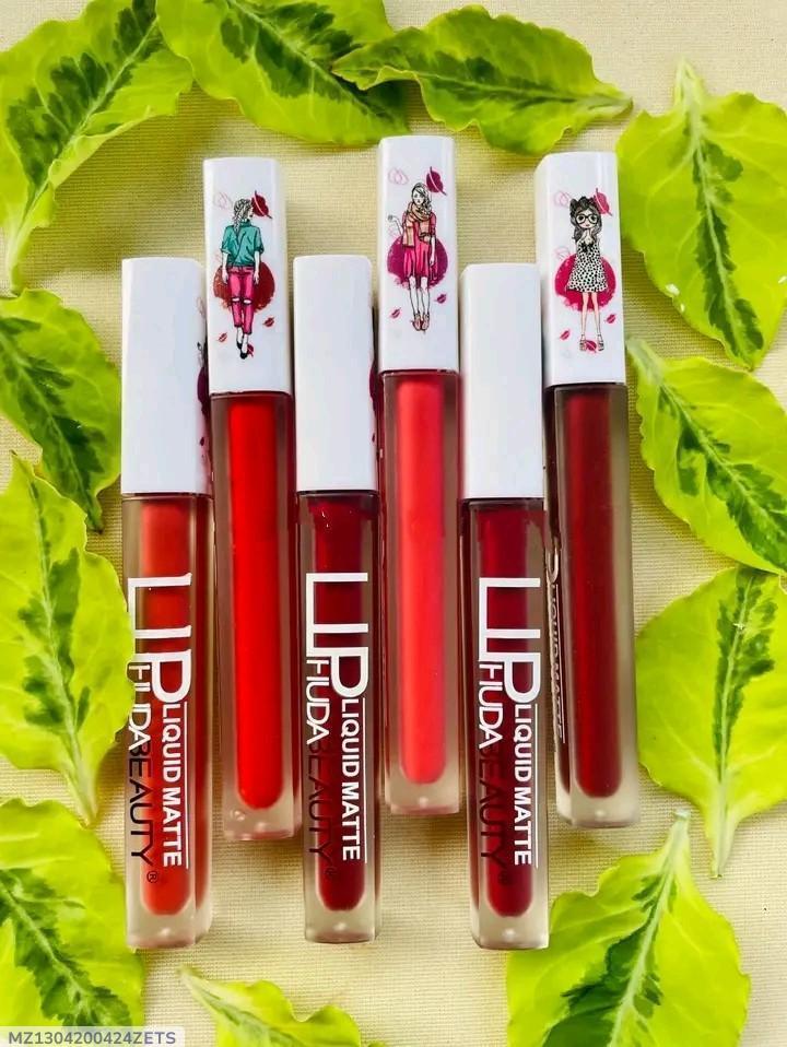 Matte Liquid Lip Gloss Set 3 Pcs Bold Red Shades