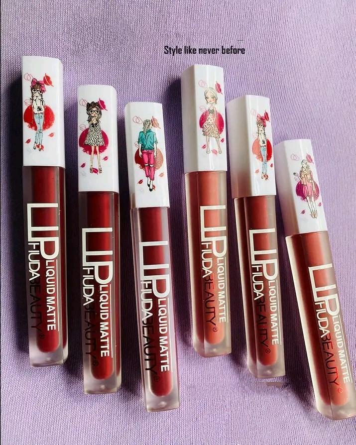 Matte Liquid Lip Gloss Set 3 Pcs Bold Red Shades