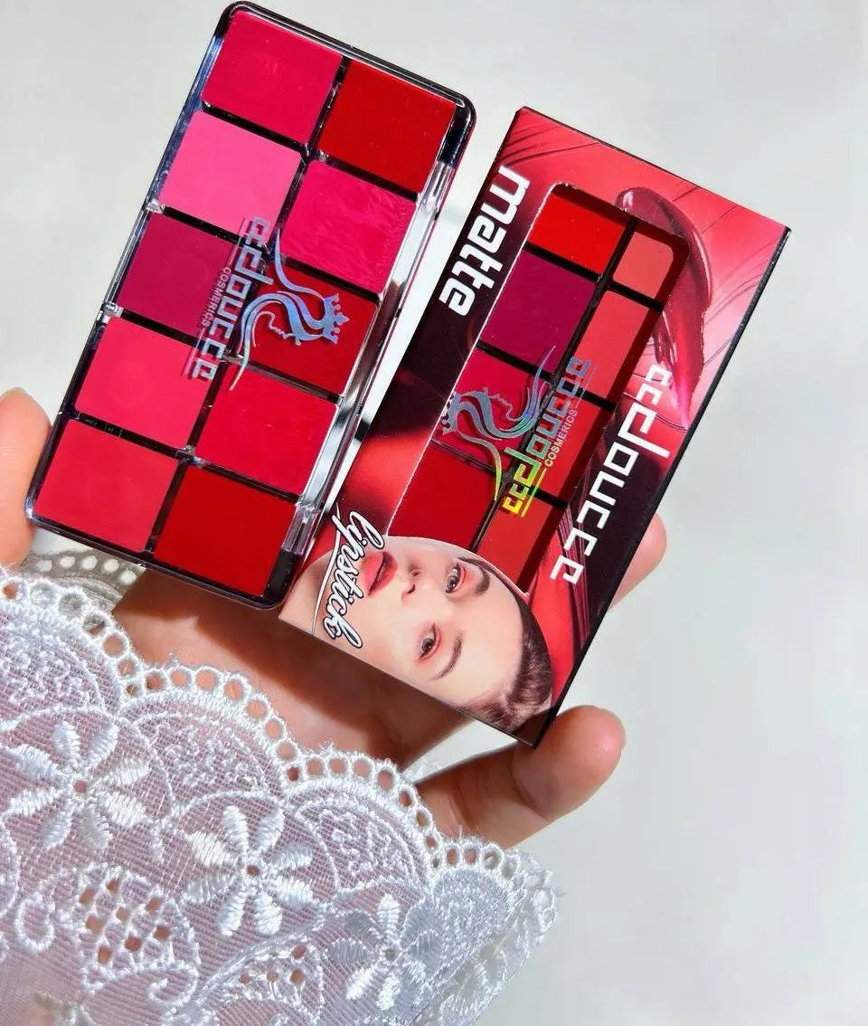 10 In 1 Creamy Lipstick/Blush Palette