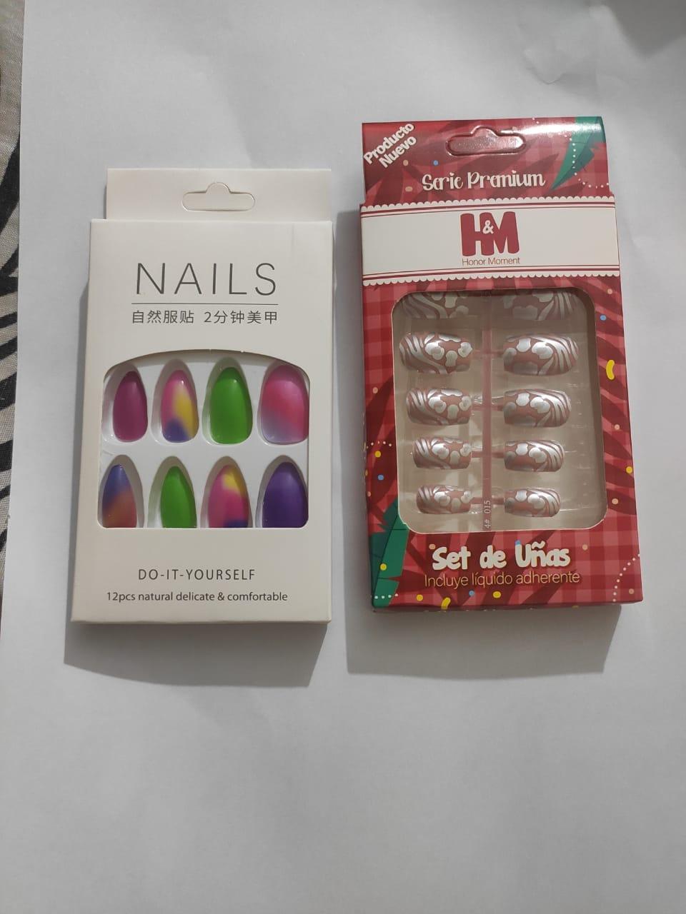 Premium Quality Fake Nails Multicolor Acrylic Pakistani Women