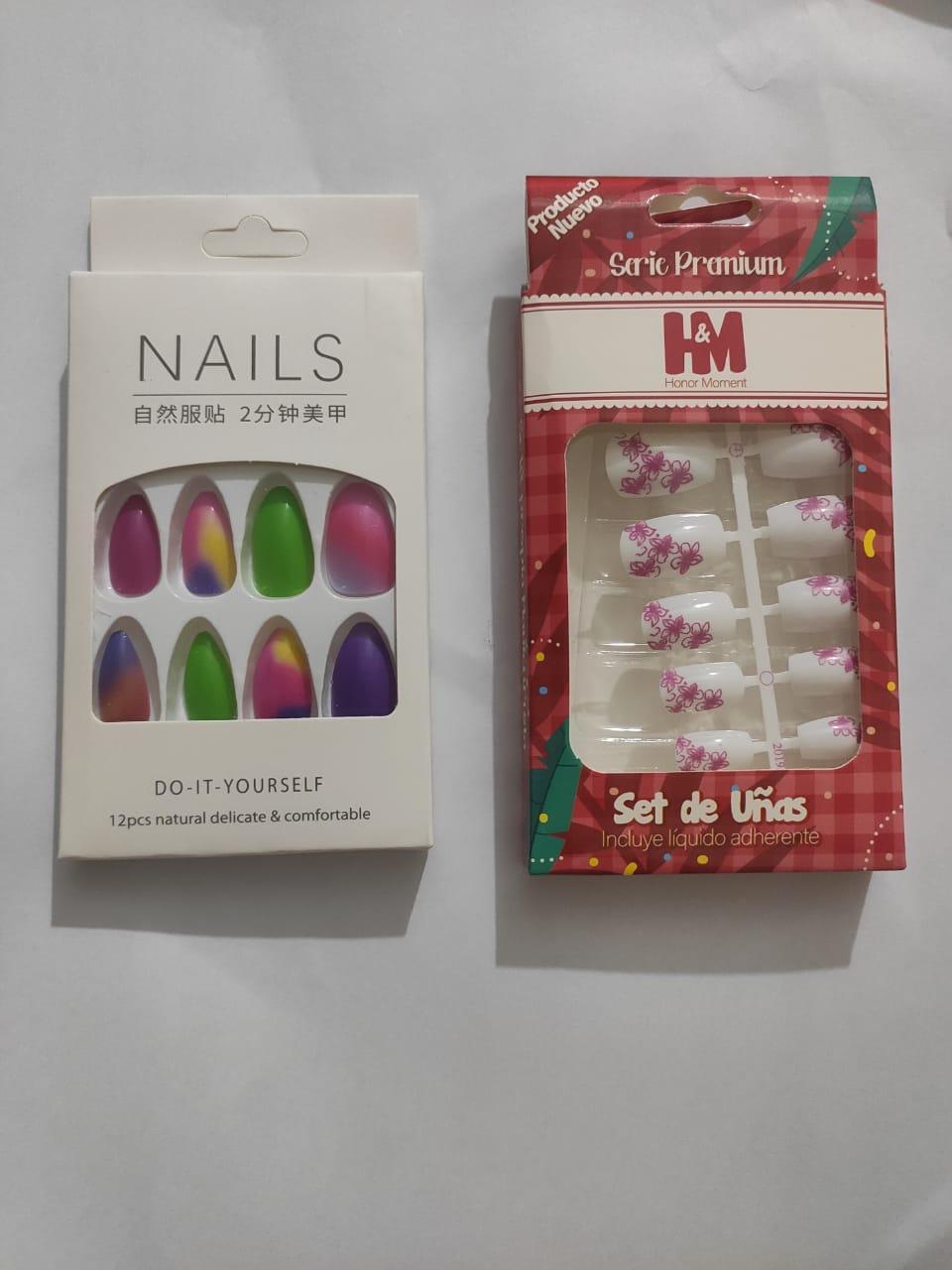 Premium Quality Fake Nails Multicolor Acrylic Pakistani Women