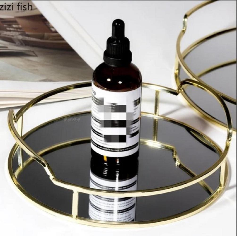 Metal Makeup Rack Black Acrylic 9"