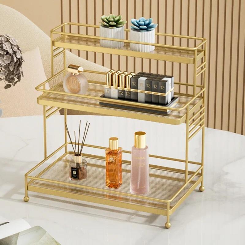 Metal Makeup Organizer 3-Tier Storage Rack