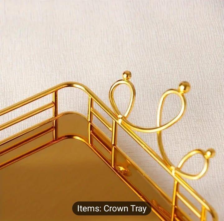 Metal Makeup Organizer Gold Filled