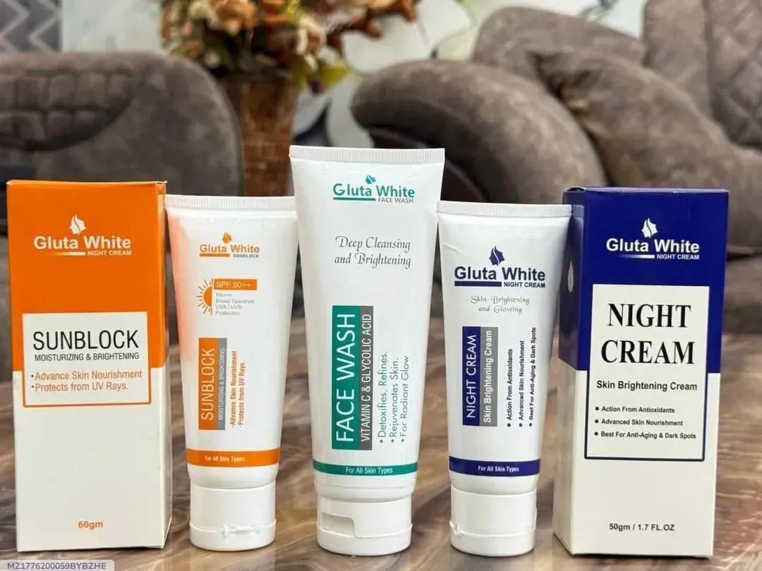 Gluta White 3-in-1 Skincare Bundle for Radiant Skin