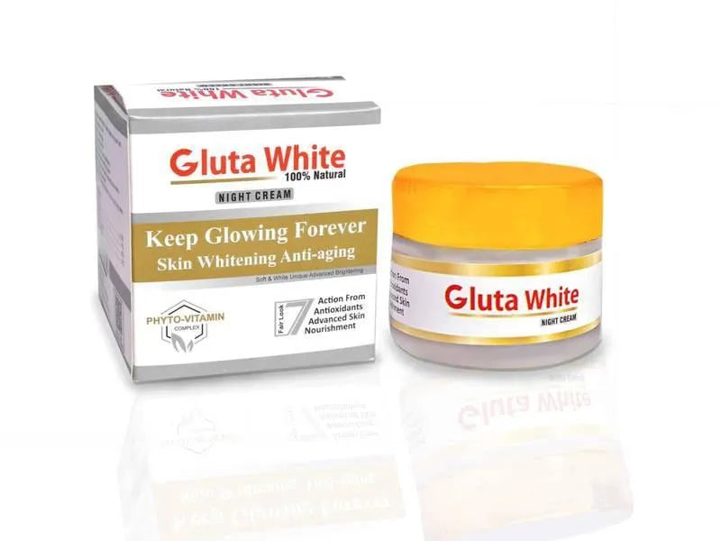 Gluta White Night Cream 100% Natural Whitening Anti-Aging