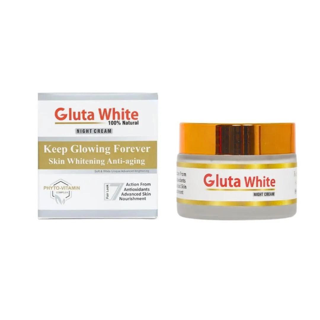 Gluta White Night Cream 100% Natural Whitening Anti-Aging