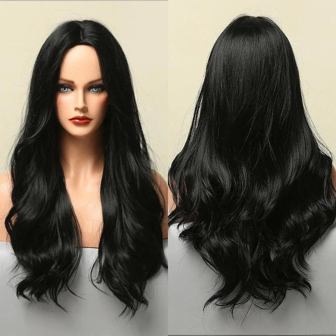Full Length Synthetic Hair Extensions Black Brown Pakistani