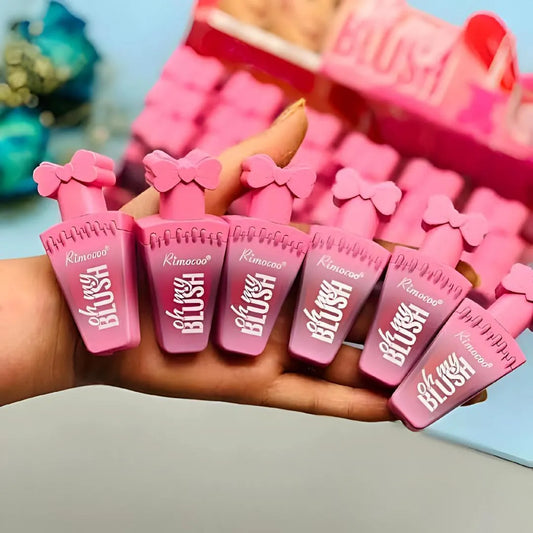 Pink Bow Lip Gloss Set of 6