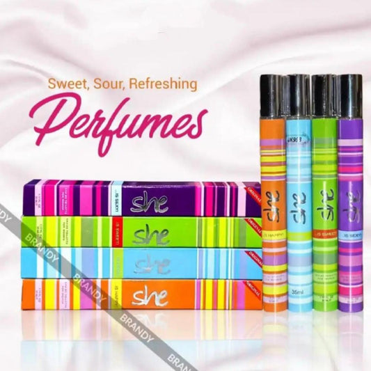 Stylish Perfume Tinted Bottles 36ml Sweat Resistant