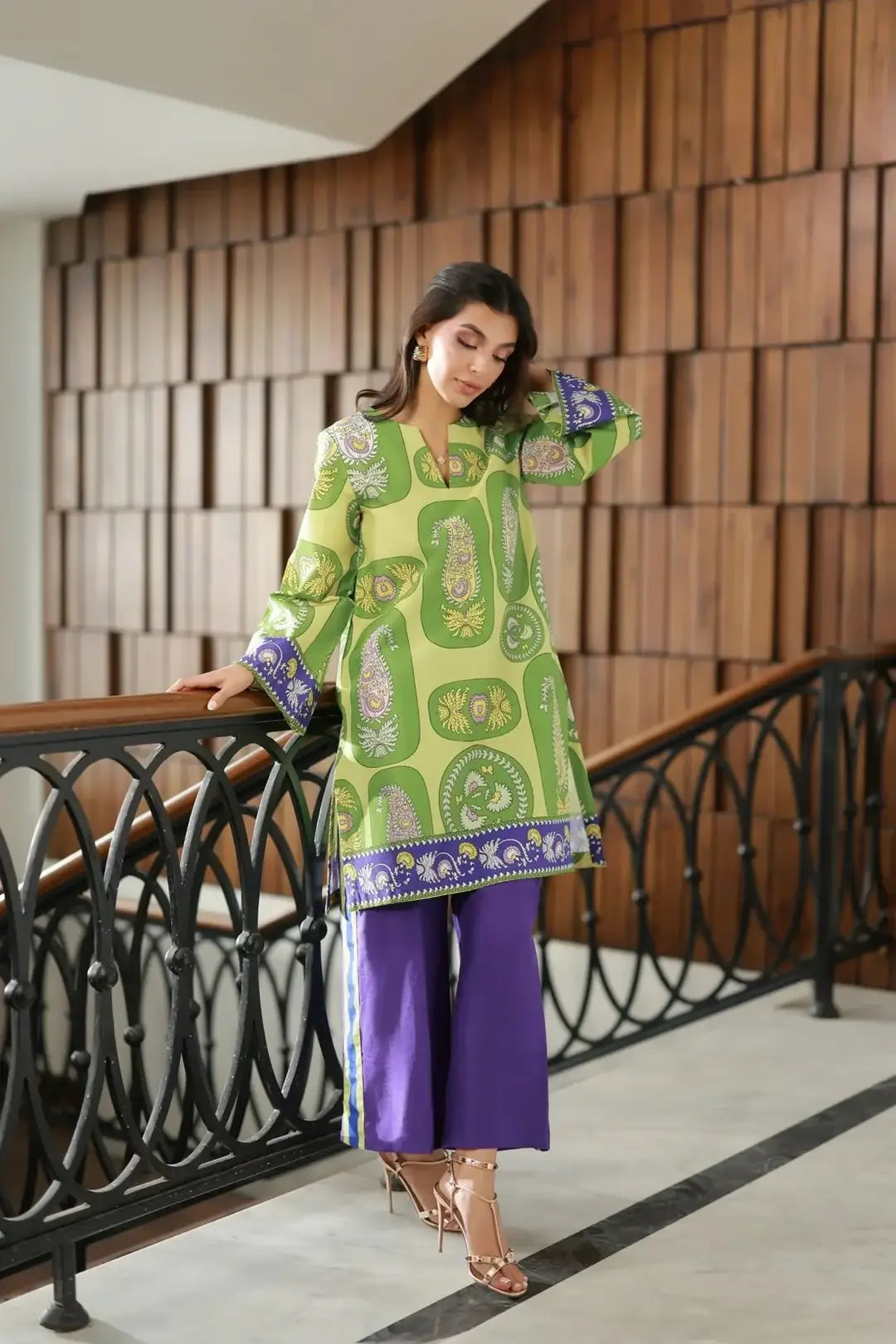 Stunning Women's Stitched Printed Shirt and Trouser Set - 2 Pcs