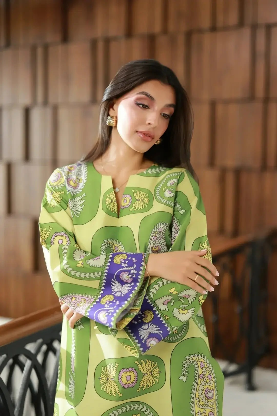 Stunning Women's Stitched Printed Shirt and Trouser Set - 2 Pcs