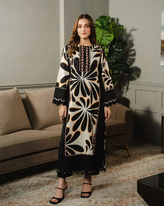 Printed Shirt and Trouser Set - 2 Pcs for Women