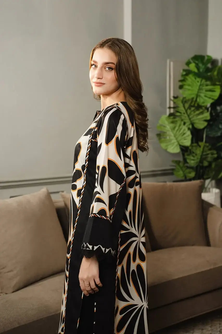 Printed Shirt and Trouser Set - 2 Pcs for Women