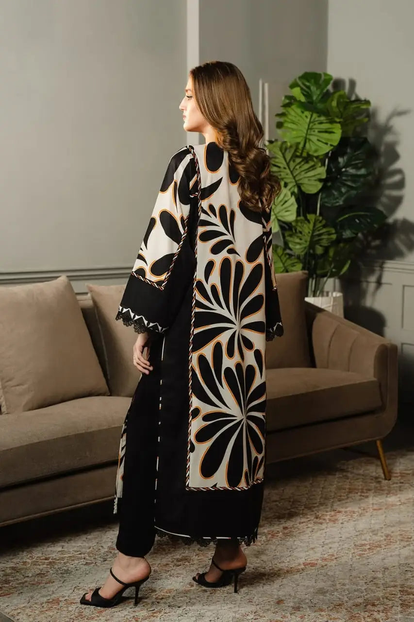 Printed Shirt and Trouser Set - 2 Pcs for Women
