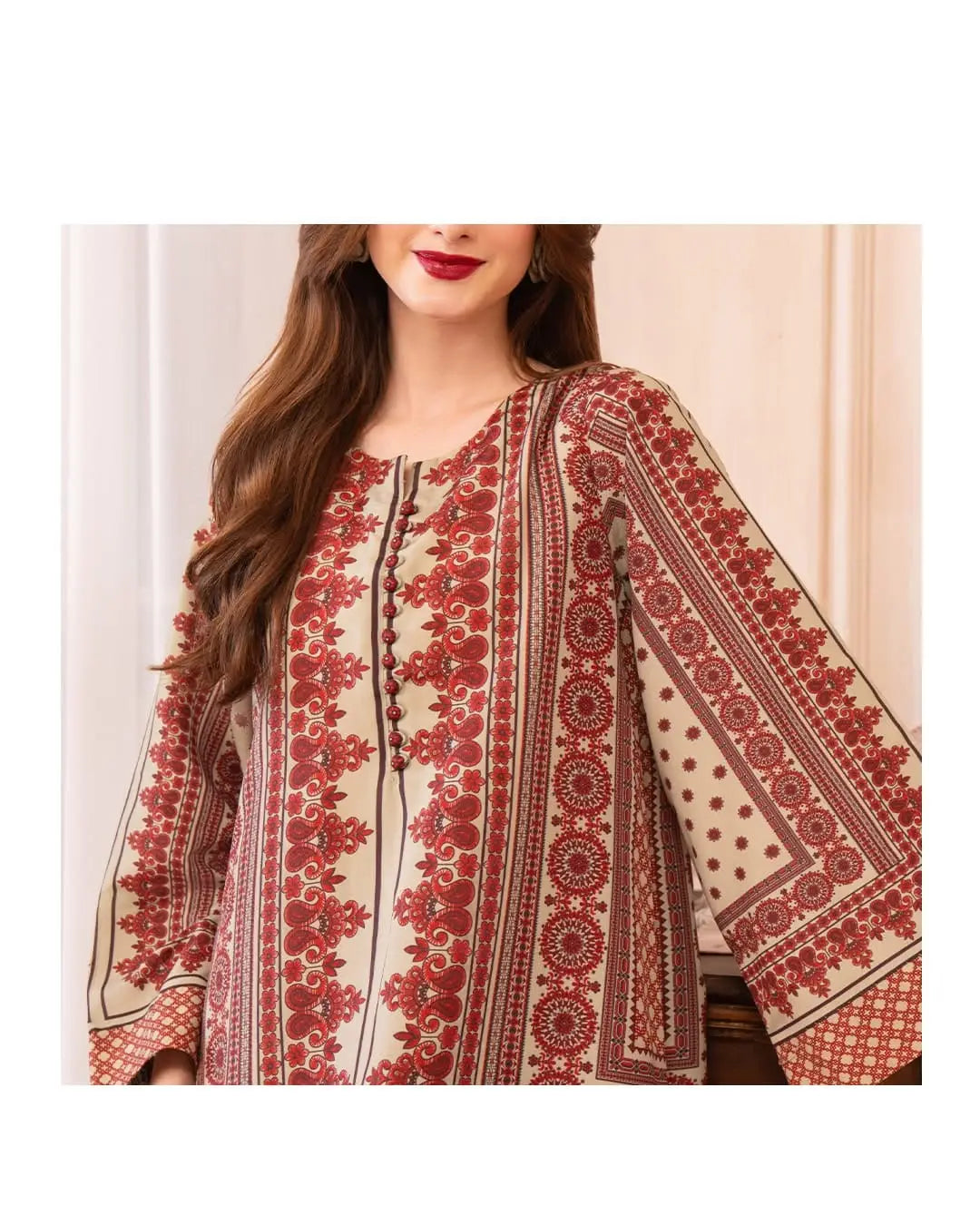 Stylish Printed Shirt and Trouser Set - 2 Pcs