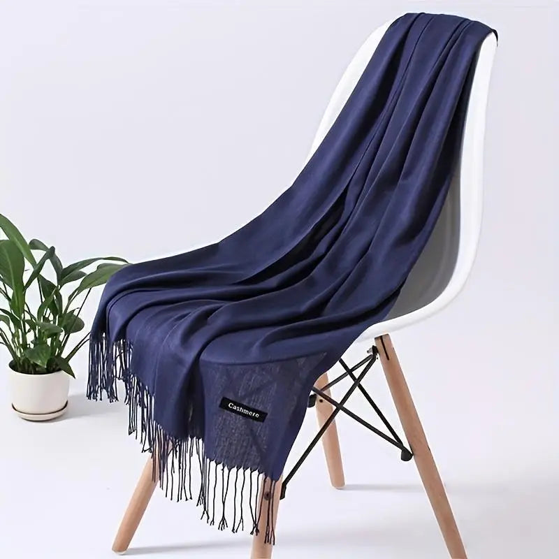 Women's Cashmere Wool Plain Shawl