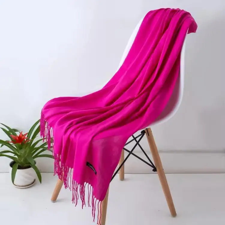 Women's Cashmere Plain Shawl