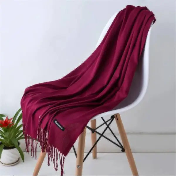 Women's Cashmere Plain Shawl