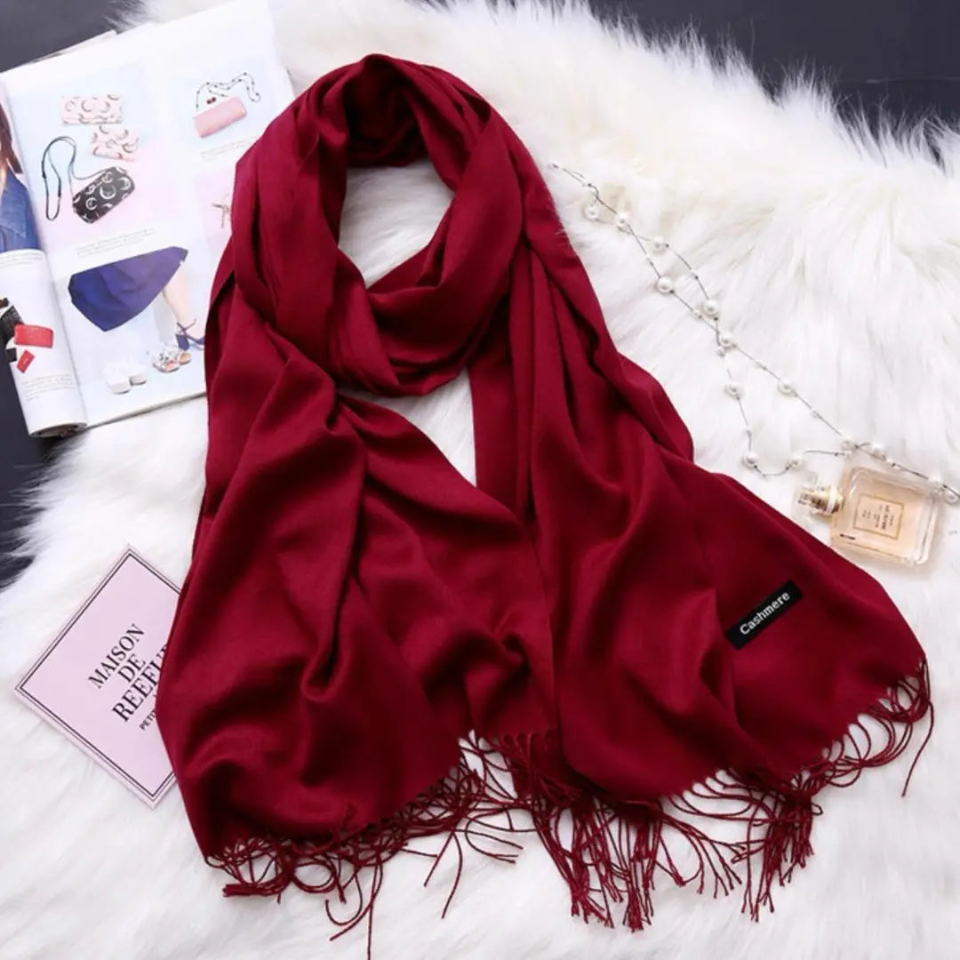 Women's Cashmere Plain Shawl