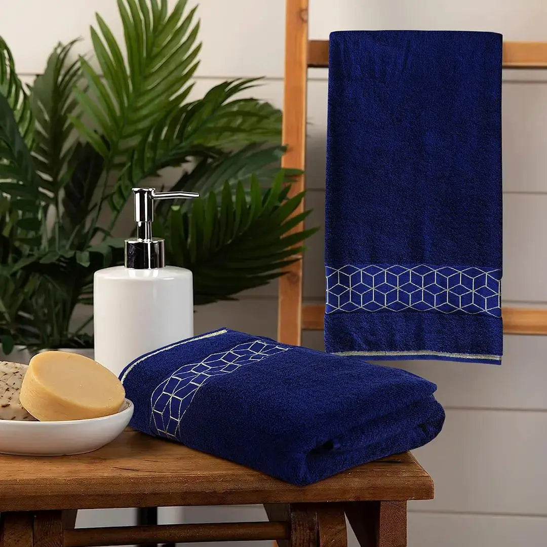 1 Pc Terry Cotton Plain Bath Towel