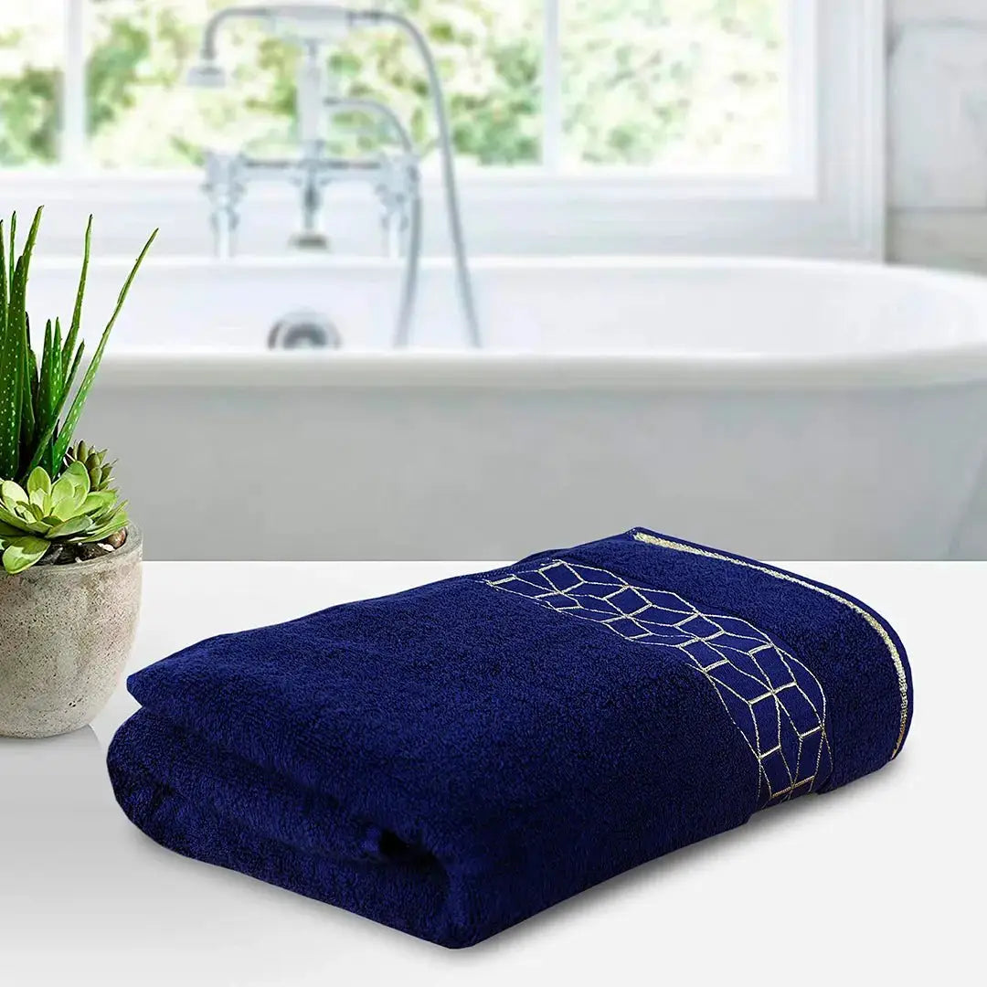 1 Pc Terry Cotton Plain Bath Towel