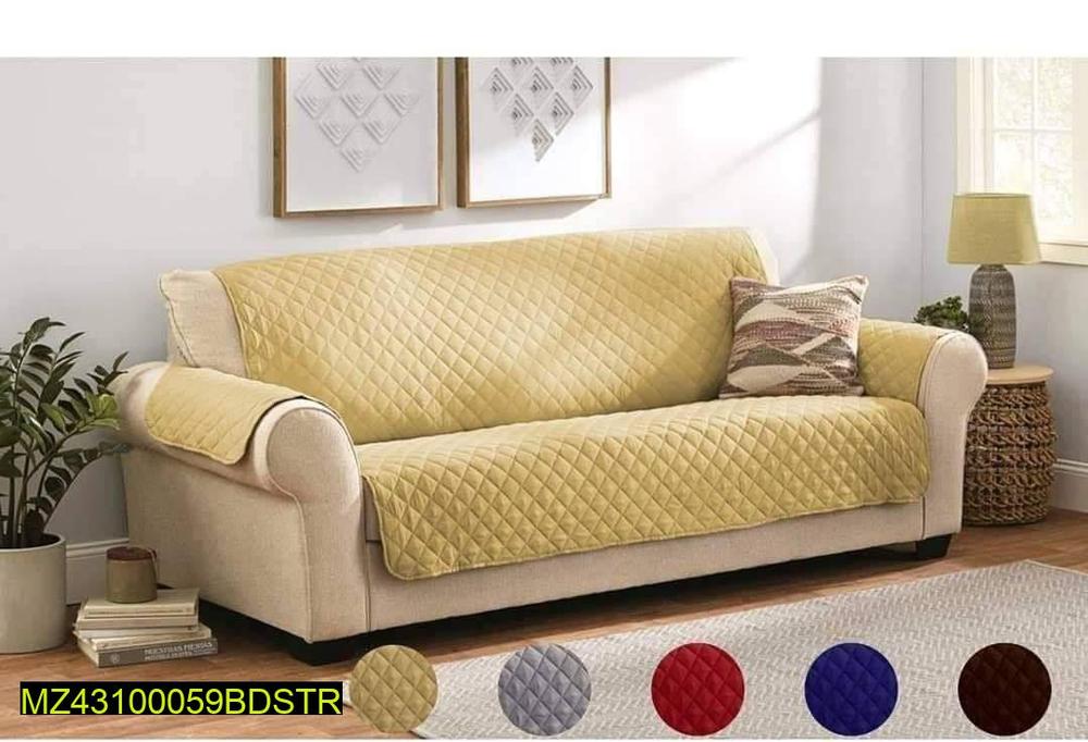 Premium Quilted Sofa Cover for 6-Seater Sofa
