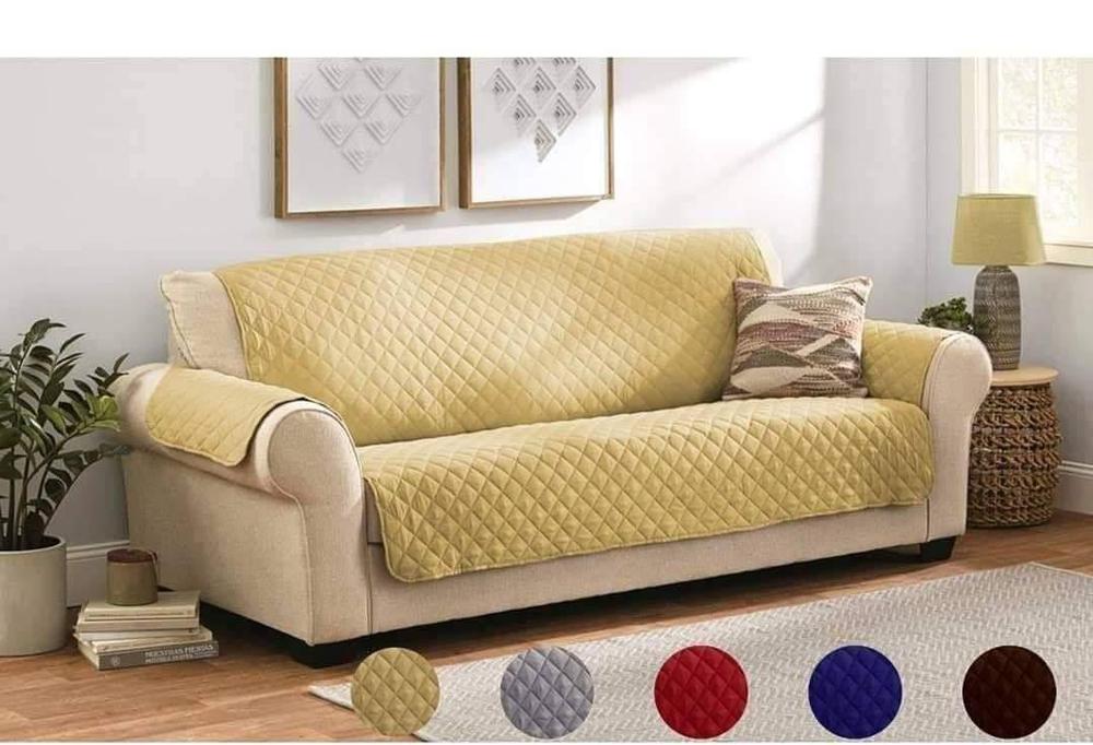 Premium Quilted Sofa Cover for 6-Seater Sofa