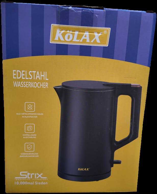 Black Electric Kettle 1.7L Automatic Shut-Off