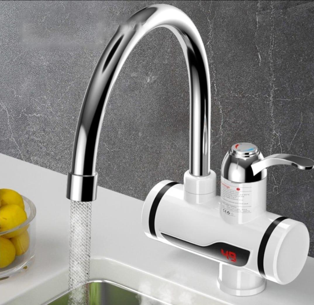Instant 360° Electric Water Heating Tap Silver