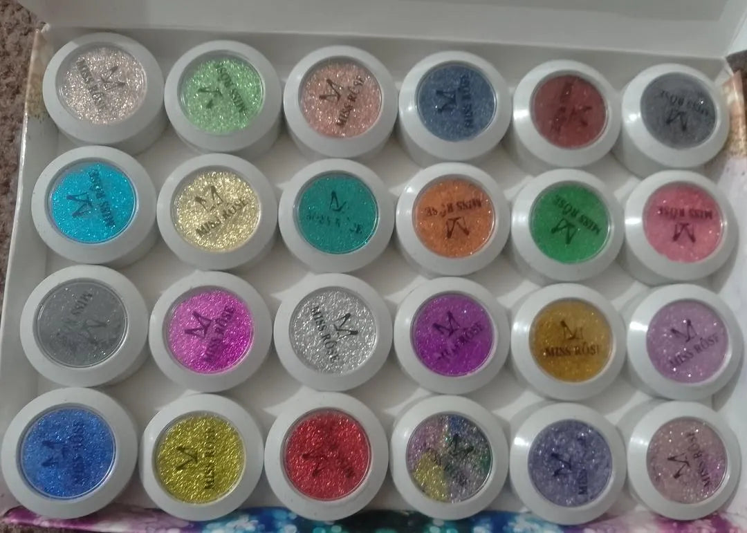 24-Piece Multicolor Glitter Eyeshadow Set