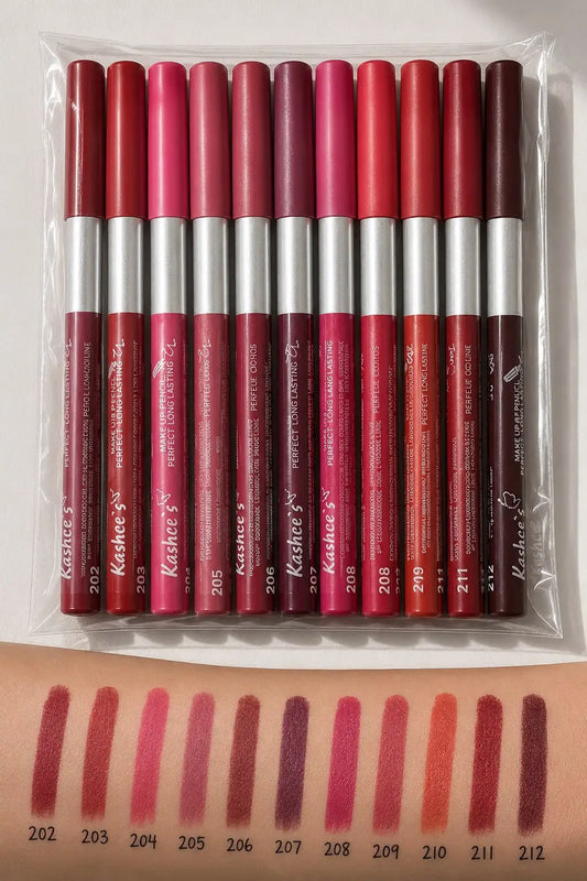 Kashees Creamy Texture High Pigmented Lip Pencils,6 Pcs