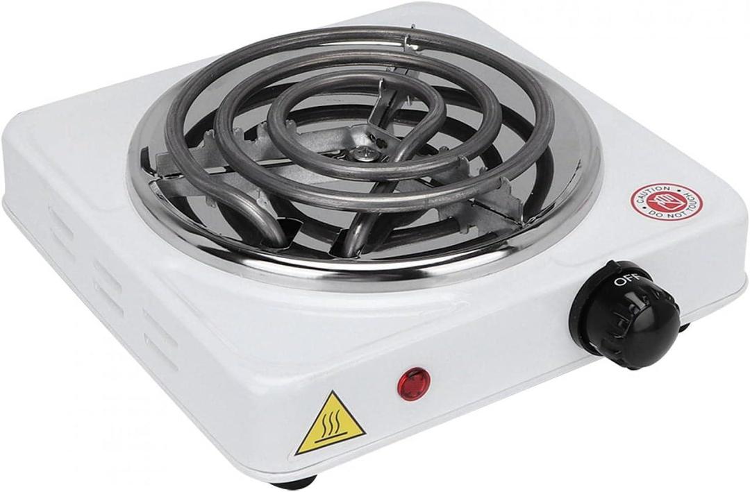 Electric Stove with Glass Lid Stainless Steel