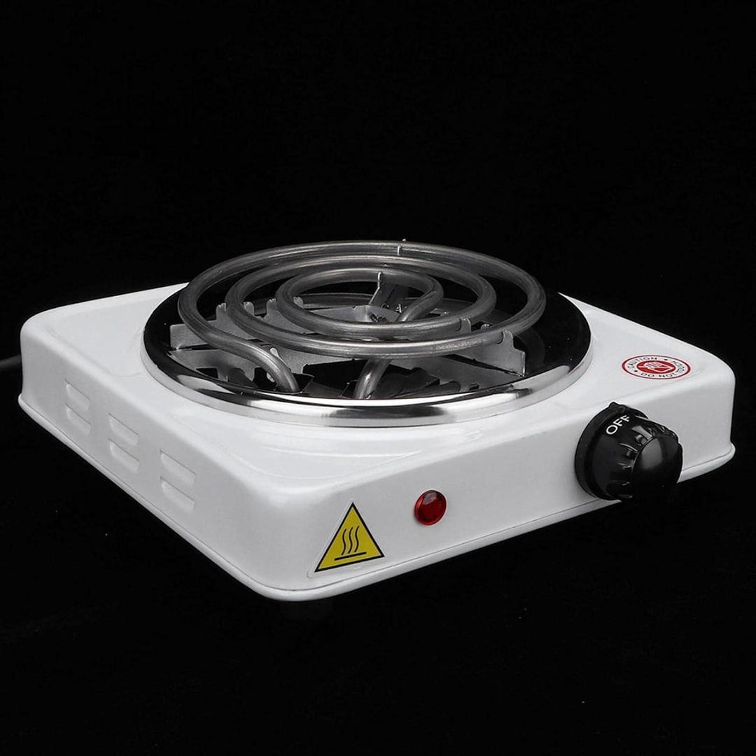 Electric Stove with Glass Lid Stainless Steel
