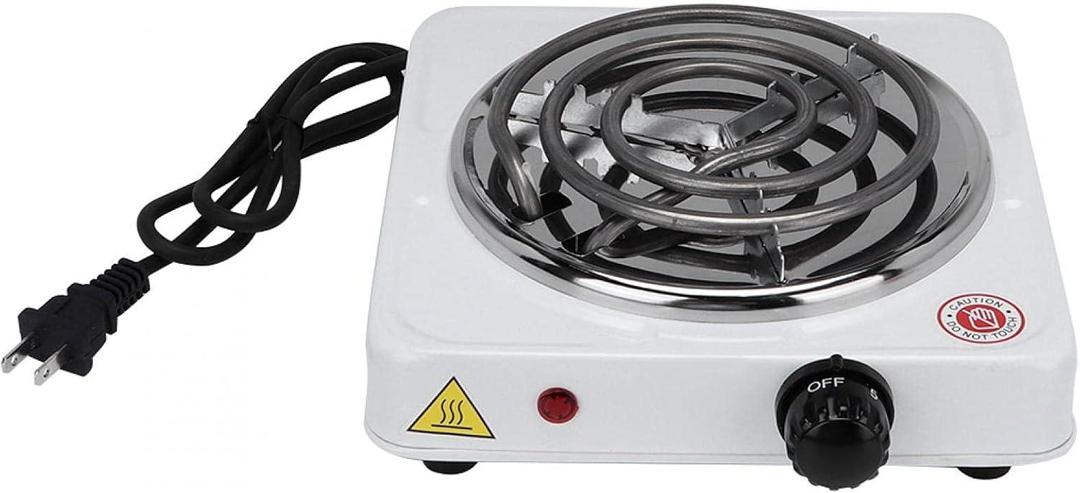 Electric Stove with Glass Lid Stainless Steel