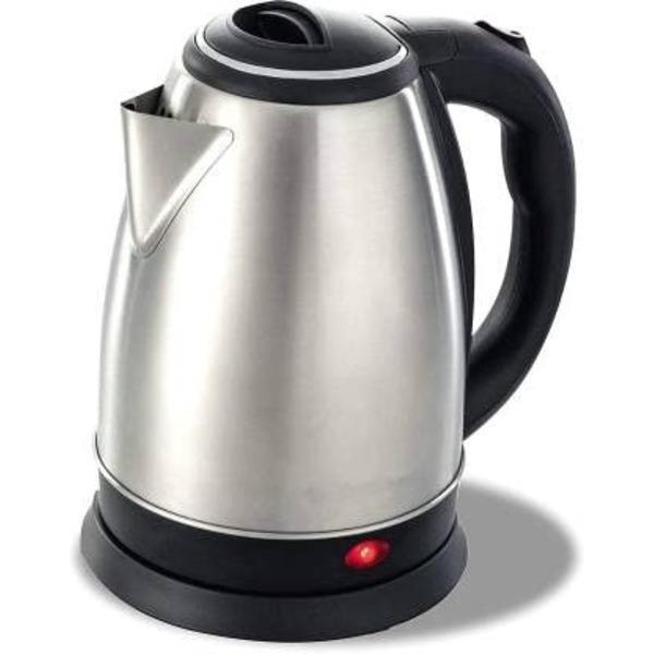 Stainless Steel Electric Kettle Fast Boil Silver Black Handle