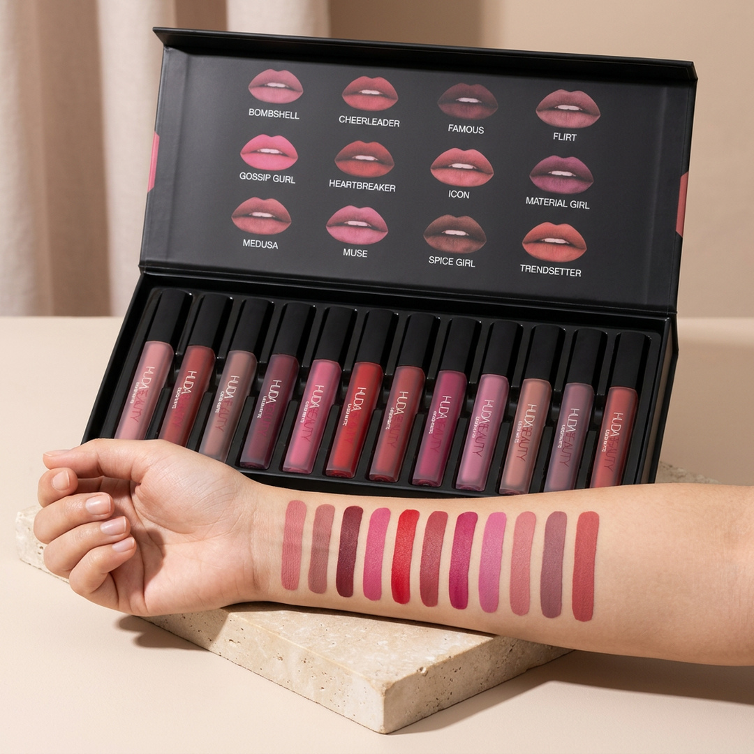12-Piece Matte Lipstick Set for Pakistani Women
