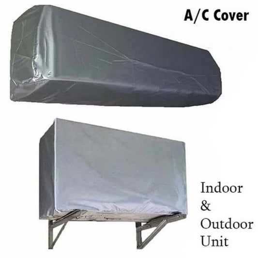Premium 1 Ton Split AC Cover Set (2-Piece) - Dustproof & Breathable Protection for Indoor & Outdoor Units
